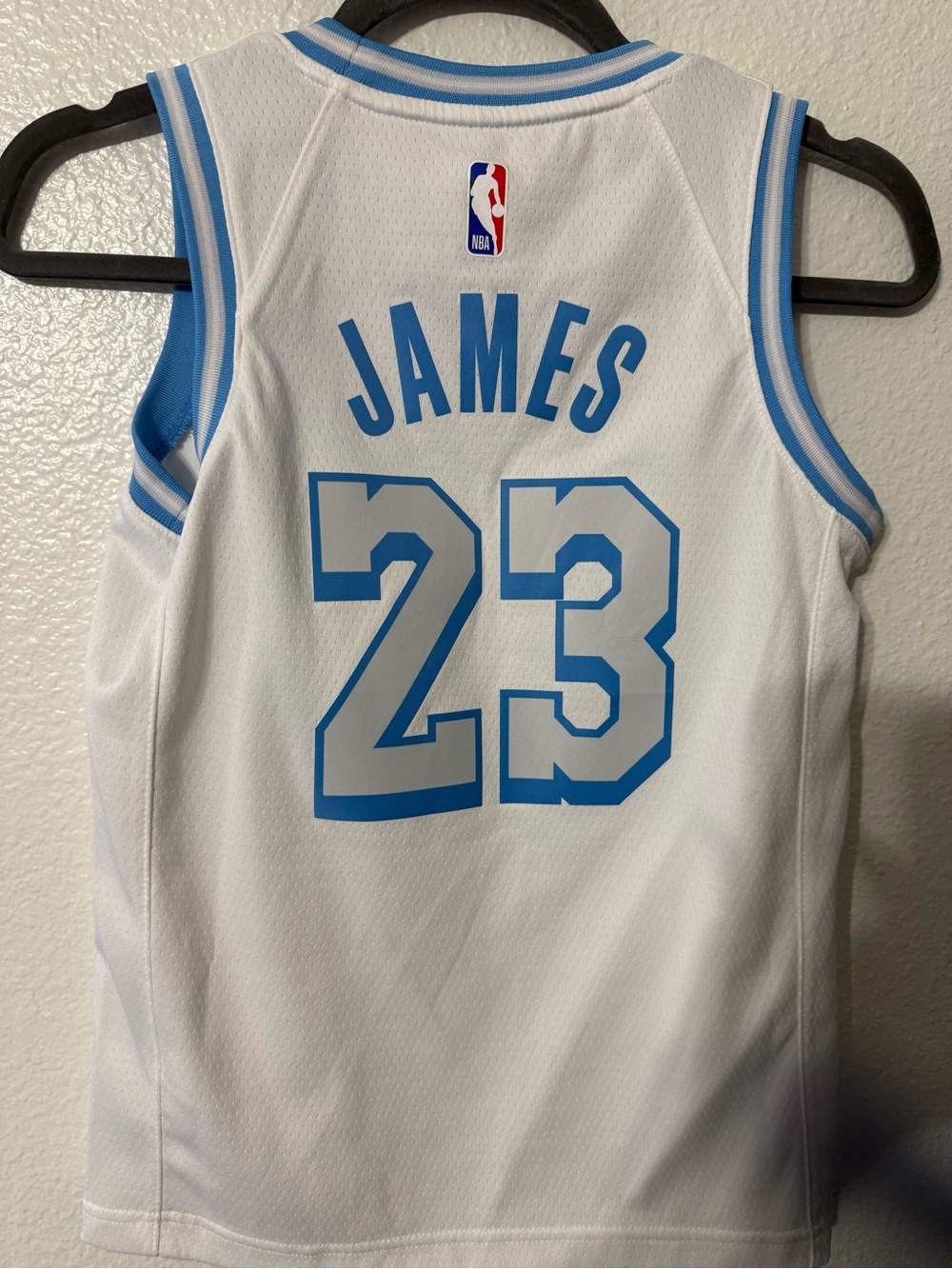 Nike White Jersey with Light Blue Script Accents - Picture 2 of 4